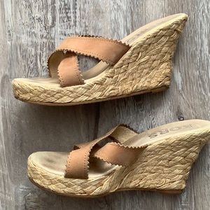 Michael Kors Wedges - Size 7M - Luggage/Tan